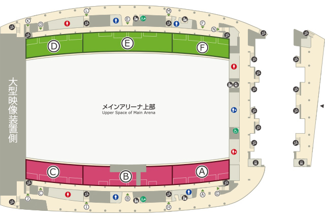 座席案内 武蔵野の森総合スポーツプラザ